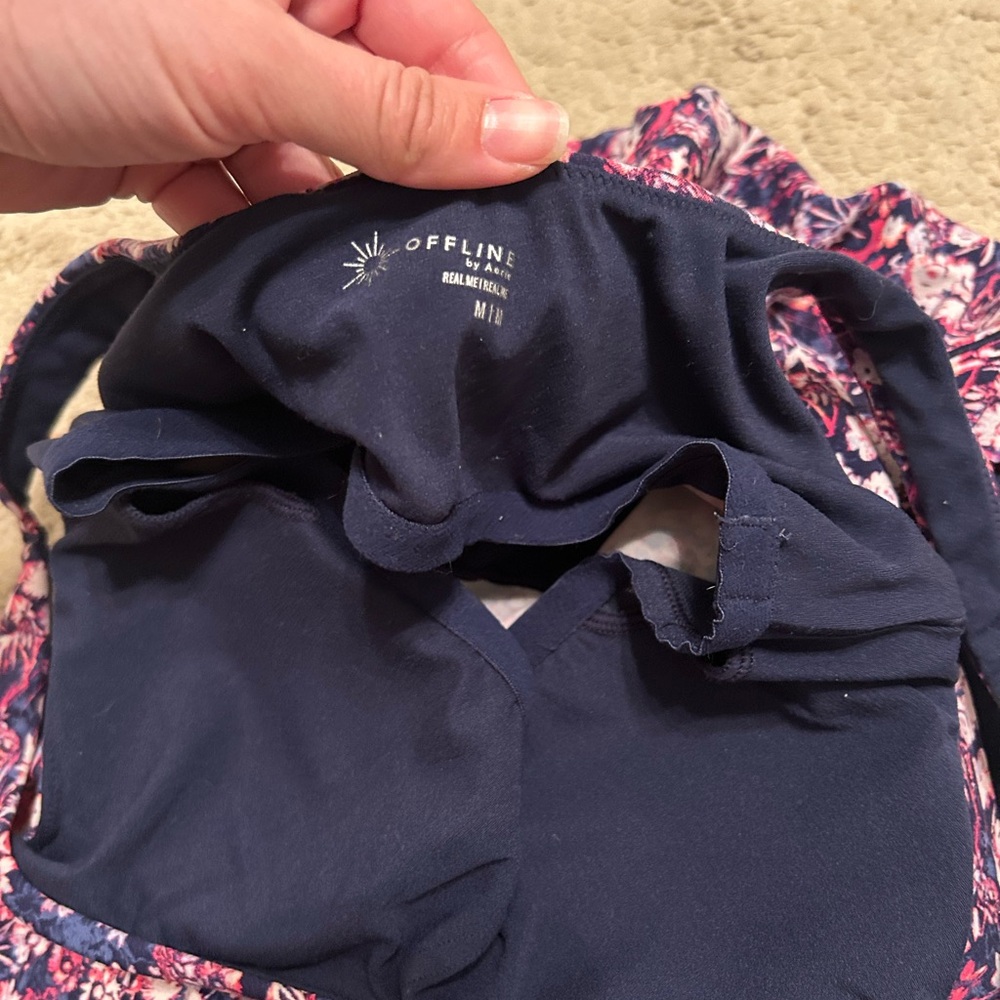 Aerie Offline Low Key Dress Floral with Slit - Picture 5 of 5